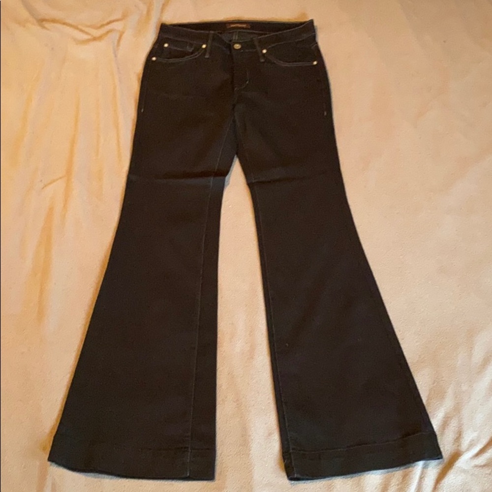 James Jeans size 30 wide leg black jeans Like new